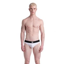 Kąpielówki męskie slipy Arena Bicolore Elastic Brief. Białe kąpielówki męskie ARENA, m, bez wzorów. Za 61.98 zł.