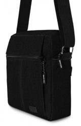 Męska Torebka Na Ramię - (Listonoszka) - Pako Jeans - Czarna. Czarne torby na ramię męskie Pako Jeans, z jeansu, na ramię, małe. Za 49.99 zł.
