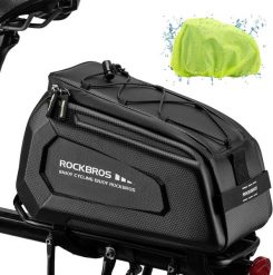 Torba na bagażnik tylny roweru. Czarne torby na ramię męskie ROCKBROS, z materiału, na ramię, duże. Za 143.60 zł.