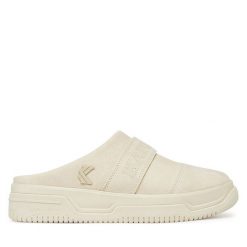 Klapki Karl Kani. Brązowe klapki damskie Karl Kani, bez wzorów, bez obcasa, bez zapięcia. Za 189.99 zł.