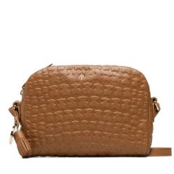 Torebka TOUS. Brązowe listonoszki damskie tous, bez wzorów, bez dodatków. Za 559.99 zł.