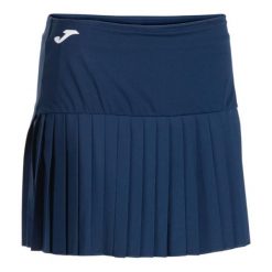 Spódnica Joma Challenge granatowa damska padel tenis. Niebieskie spódnice damskie 909, bez wzorów, sportowe, sportowe. Za 129.99 zł.