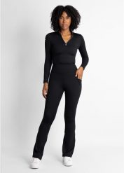 Damskie legginsy golfowe Ventura – Wysoki stan, modelujące, oddychające. Czarne legginsy damskie FLAIRWAY GOLF, bez wzorów, z materiału. Za 255.00 zł.