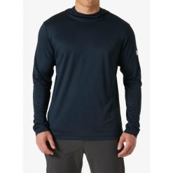 Bluza termoaktywna męska Helly Hansen HH Tech Hoodie. Niebieskie bluzy męskie Helly Hansen, m, bez wzorów, bez ramiączek, bez kaptura. Za 125.99 zł.