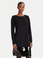 DKNY Sukienka koktajlowa DD5J1N09 Czarny Relaxed Fit. Czarne sukienki damskie DKNY, bez wzorów, z syntetyku, wizytowe, bez kołnierzyka, bez ramiączek. Za 789.99 zł.