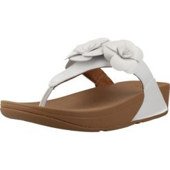 Sandały FITFLOP LULU FLOWER Biały. Białe sandały damskie FIT FLOP, bez wzorów, z materiału, bez obcasa, bez zapięcia. Za 421.99 zł.