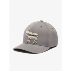 Czapka z daszkiem Columbia Lost Lager 110 - city grey/scenic moose. Szare czapki damskie Columbia, bez wzorów, sportowe. Za 100.99 zł.