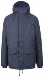 2058 kurtka ocieplana navy marl. Niebieskie kurtki męskie 2117 OF SWEDEN, na zimę, m, bez wzorów, z materiału, z kapturem. Za 515.99 zł.