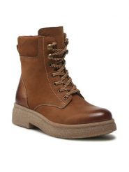 Lasocki Trzewiki WI23-BULGY-03 Brązowy. Brązowe botki damskie Lasocki, bez wzorów, ze skóry, bez obcasa, na płaskiej podeszwie, bez zapięcia. Za 279.99 zł.