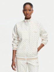 Guess Bluza V5YQ03 KB212 Kremowy Regular Fit. Białe bluzy damskie Guess, l, z aplikacjami, z syntetyku, bez ramiączek, bez kaptura. Za 434.99 zł.