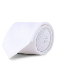 Mc Earl Krawat Mężczyźni biały, ONE SIZE. Białe krawaty i muchy Mc Earl, bez wzorów, z mikrofibry, eleganckie. Za 99.95 zł.