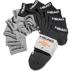 Head Elements Skarpety Sneaker 11-pack Czarny-Szary 35-38. Czarne skarpetki damskie Head, bez wzorów. Za 183.99 zł.