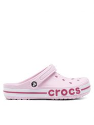 Crocs Klapki C-BAYABAND CLOG 205089-6TG Różowy. Czerwone klapki damskie Crocs, bez wzorów, z materiału, bez obcasa, bez zapięcia. Za 179.99 zł.