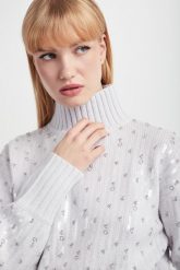 Sweter damski z cekinami PATRIZIA PEPE. Swetry nierozpinane damskie Patrizia Pepe, s, bez wzorów, bez kołnierzyka, bez ramiączek. W wyprzedaży za 1,362.42 zł.