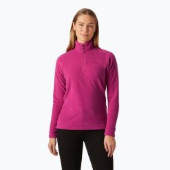 Bluza trekkingowa damska Helly Hansen Daybreaker 1/2 Zip. Czerwone bluzy damskie Helly Hansen, bez wzorów, bez ramiączek, bez kaptura. Za 309.99 zł.