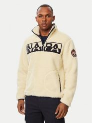 Napapijri Polar Archive NP0A8A8H Beżowy jasny Relaxed Fit. Brązowe bluzy sportowe męskie Napapijri, m, bez wzorów, z polaru, bez kaptura. Za 879.99 zł.