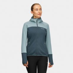 Bluza damska elastyczna Alpinus UBA. Niebieskie bluzy damskie Alpinus, bez wzorów, bez ramiączek, bez kaptura. Za 279.00 zł.
