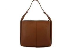 Shopper bag skórzany BARBERINI'S j. brązowy 915-12. Brązowe shopperki damskie Barberinis, bez wzorów, ze skóry, na ramię, duże, bez dodatków. Za 271.99 zł.