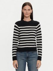 Gap Sweter 483675-03 Czarny Regular Fit. Czarne swetry nierozpinane damskie GAP, m, bez wzorów, z bawełny, bez kołnierzyka, bez ramiączek. Za 159.99 zł.
