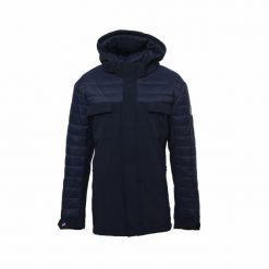 Parka Peak Mountain Cantheon. Niebieskie parki męskie Peak Mountain, l, bez wzorów, bez kołnierzyka, bez kaptura. Za 475.00 zł.