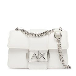 Torebka Armani Exchange. Białe torebki do ręki damskie Armani Exchange, bez wzorów, bez dodatków. Za 629.99 zł.