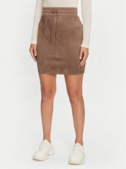 Guess Spódnica mini Tamara W2BD47 KAUJ2 Brązowy Slim Fit. Brązowe spódnice damskie Guess, xs, z aplikacjami, z syntetyku, mini. Za 329.99 zł.