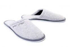 METEOR 042 FROTTE IZABELA szary, kapcie/klapki damskie. Szare klapki damskie Meteor, bez wzorów, bez obcasa, bez zapięcia. Za 38.99 zł.