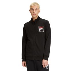 Bluza męska FILA Luton Track. Czarne bluzy męskie Fila, m, bez wzorów, casualowe, bez ramiączek, bez kaptura. Za 189.99 zł.