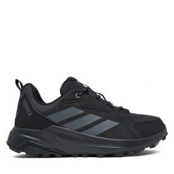 Trekkingi adidas. Czarne buty zimowe męskie Adidas, bez wzorów, bez obcasa, bez zapięcia. Za 399.99 zł.