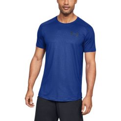 Under Armour MK-1 Emboss Koszulka Niebieski. Niebieskie t-shirty męskie Under Armour, l, bez wzorów, z elastanu, bez kołnierzyka, bez ramiączek. Za 188.95 zł.