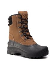 CMP Śniegowce Kinos Snow Boots Wp 3Q48867 Brązowy. Brązowe buty zimowe męskie CMP, bez wzorów, z nubiku, bez obcasa, bez zapięcia. Za 407.99 zł.