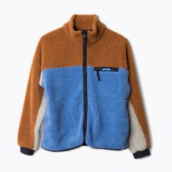 Bluza polarowa damska KAVU Pinesdale. Niebieskie bluzy damskie KAVU, bez wzorów, z polaru, bez ramiączek, bez kaptura. Za 429.99 zł.