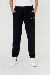 JUICY COUTURE Czarne spodnie Sora. Czarne spodnie dresowe damskie Juicy Couture, bez wzorów, z bawełny. W wyprzedaży za 299.99 zł.