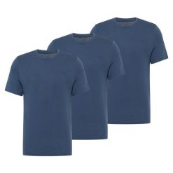 3-Pak T-Shirt Mustang Style Alex Niebieski. Niebieskie t-shirty męskie Mustang, uniwersalny, bez wzorów, bez kołnierzyka, bez ramiączek. Za 149.99 zł.