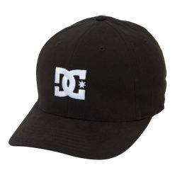Czapka DC Shoes Cap Star Stretch Fit Hat, Dla obu płci. Czarne czapki damskie DC Shoes, bez wzorów, z bawełny, retro. Za 139.99 zł.