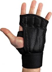 Yuma Rękawiczki do podnoszenia ciężarów - Czarny. Czarne rękawiczki męskie GORILLA WEAR, bez wzorów, z poliesteru. Za 133.00 zł.