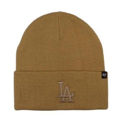 Czapka unisex Los Angeles Dodgers B-HYMKR12ACE-KHA. Brązowe czapki damskie 47 Brand, na zimę, bez wzorów. Za 96.99 zł.
