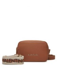 Valentino Torebka Zero VBS7B306 Brązowy. Brązowe listonoszki damskie Valentino, bez wzorów, ze skóry, bez dodatków. Za 519.99 zł.