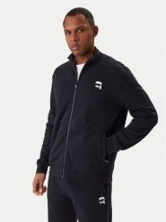 KARL LAGERFELD Bluza 705712 561900 Granatowy Regular Fit. Niebieskie bluzy męskie KARL LAGERFELD, m, bez wzorów, z bawełny, bez ramiączek, bez kaptura. Za 819.99 zł.