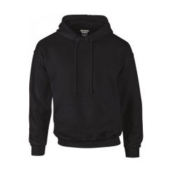 Sweatshirt Bluza z kapturem Gildan Dryblend ®. Czarne bluzy damskie GILDAN, s, bez wzorów, z bawełny, klasyczne, bez ramiączek, z kapturem. Za 119.95 zł.