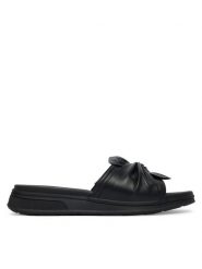 Caprice Klapki 9-27208-46 Czarny. Czarne klapki damskie Caprice, bez wzorów, ze skóry, bez obcasa, bez zapięcia. Za 235.99 zł.