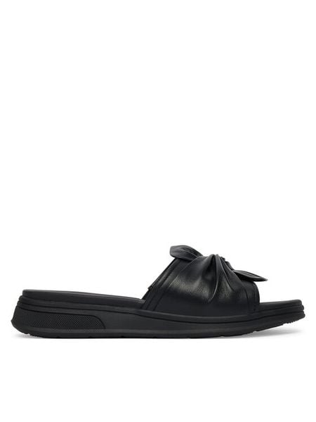 Caprice Klapki 9-27208-46 Czarny. Czarne klapki damskie Caprice, bez wzorów, ze skóry, bez obcasa, bez zapięcia. Za 235.99 zł.