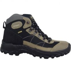 Buty trekkingowe męskie Grisport 13362SV89GMAN. Szare buty zimowe męskie Grisport, bez wzorów, z gumy, bez obcasa, bez zapięcia. Za 299.00 zł.