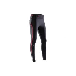 Legginsy do biegania KIPRUN COMPRESS damskie. Czarne legginsy damskie KALENJI, bez wzorów, z elastanu. Za 99.99 zł.