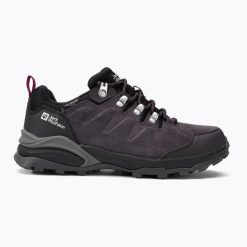 Buty trekkingowe damskie Jack Wolfskin Refugio Texapore Low. Czerwone obuwie trekkingowe damskie Jack Wolfskin, z materiału, bez zapięcia. Za 518.00 zł.