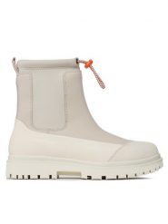 Calvin Klein Jeans Botki Chunky Combat Chelsea Boot Rub YW0YW01065 Beżowy. Brązowe botki damskie Calvin Klein Jeans, bez wzorów, z jeansu, bez obcasa, na płaskiej podeszwie, bez zapięcia. Za 799.99 zł.