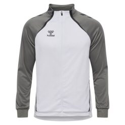 Bluza dresowa zapinana na zamek błyskawiczny Hummel Lead 2.0. Białe bluzy damskie Hummel, bez wzorów, z dresówki, sportowe, bez ramiączek, bez kaptura. Za 217.50 zł.