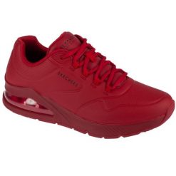 Buty sportowe Sneakersy męskie, Uno 2. Czerwone buty sportowe męskie Skechers, bez wzorów, bez zapięcia, trekkingowe. Za 349.99 zł.