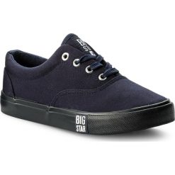 Tenisówki BIG STAR - AA274891 Navy. Niebieskie trampki i tenisówki damskie BIG STAR, bez wzorów, z gumy, bez zapięcia. Za 89.00 zł.