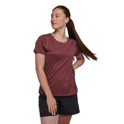 Koszulka turystyczna damska Black Diamond Lightwire SS Tech. Czerwone bluzki damskie Black Diamond, s, bez wzorów, sportowe, bez kołnierzyka, bez ramiączek. Za 134.99 zł.